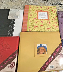 FIVE New Scrapbooks 20 Pages Each Top Loading & Scrapbooking Kit with 750 Pieces