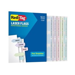 Laser Printable Flags 150 Pack, 2″x0.56″, Adhesive Tabs for Indexing &