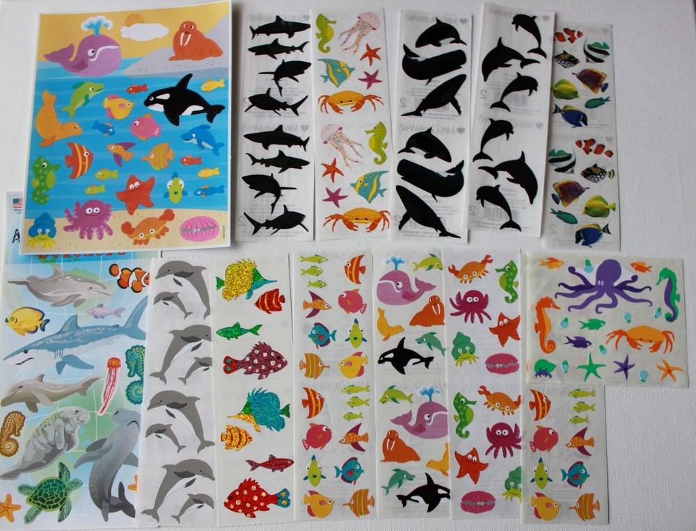 Mrs. Grossman sticker sheet You Choose – Ocean Fish