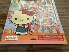 HELLO KITTY Activity Pad With Puffy Stickers NEW Toys Arts And Craft Educational