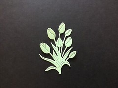 Flower/Plant die cut embellishments 8 pcs choose color 2-1/2′ x 1-3/4
