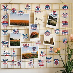 Fun Pack of 50 American Stickers – Perfect for Patriotic Party Decor and Gifts