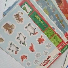 52 Packs Vintage stickety-doo-da stickers Christmas Collection Bundle