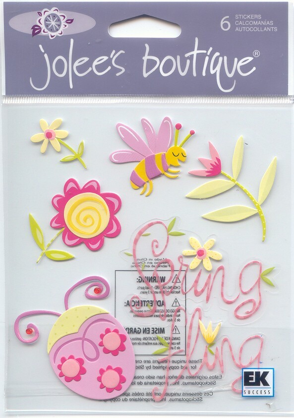 RARE Vintage Jolee’s Boutique 3D Stickers SPRING FLING 62614 FAST SHIPP!