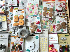 NIGHTMARE B4 CHRISTMAS HALLOWEEN DOODLEBUG STOCKING STICKERS EMBELLISHMENTS $150