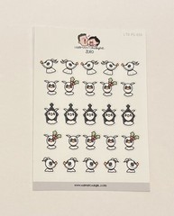 Hubman and Chubgirl The Nightmare Before Christmas Planner Sticker Set of 2 NEW