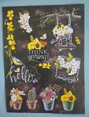 Crafter’s Square Floral Embellishment Stickers – Lot Of 2