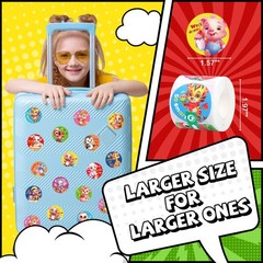 Scratch and Sniff Sticker Rolls, Animal Reward Stickers, 3 Rolls, 600 Pcs