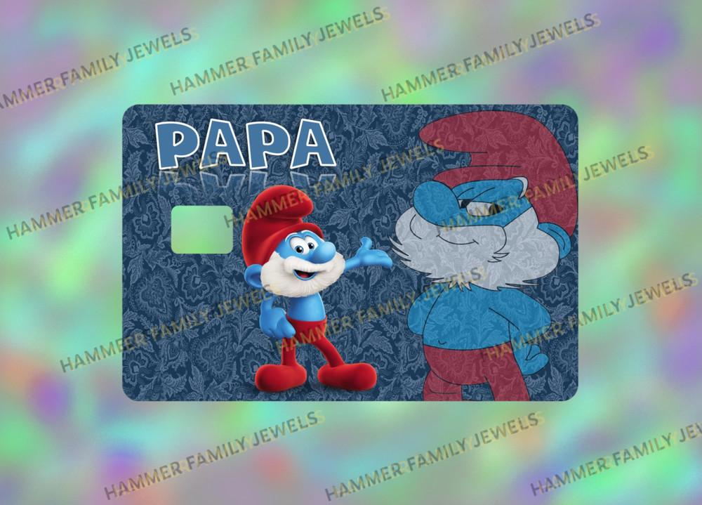 Papa Smurf Fan Art Card Skins