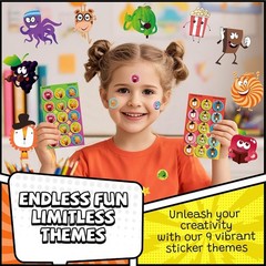 Delightful Scratch and Sniff Stickers for Kids – 9 Scents, 36 Colorful Sheets