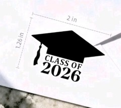 Class Of 2026 Stickers – Lot Of 40 Clear And Black *NEW*