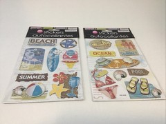 Special Moments 3-D Stickers Ocean Summer Pool Sandals Suit Scrapbooking 2 Packs