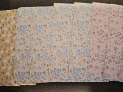 100pc Vintage Scrapbooking JJ Craft Papers Nice Floral Pack 3 1/4 X 3 1/4 In