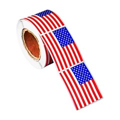 Large American Flag Stickers – Patriotic USA Decals for Parades & Events (250 Pa