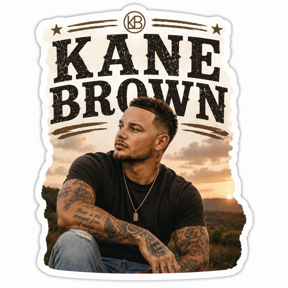Kane Brown Sticker/Country/Country Music/Thank God/Miles On It