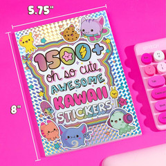 Kawaii Sticker Book: 1500+ Cute Designs for Scrapbooks, Planners, and More
