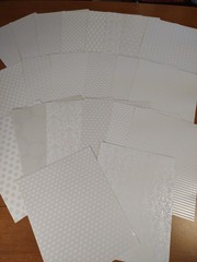 Scrapbook Craft JJ Heavyweight Paper 22 Sheets 8.5 x 11″ PEARL & WHITE TEXTURED