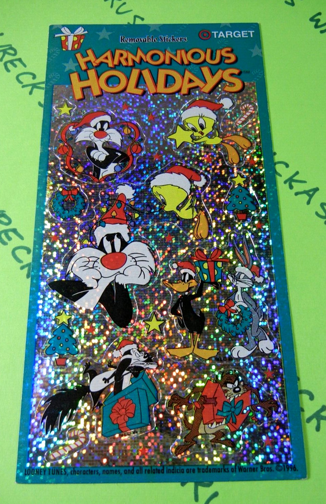 Vintage Looney Tunes Christmas Stickers Target Exclusive