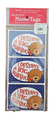 Vintage 2005 Harding House Publishers Name Tags Sticker Pack Bear Hug – HH288