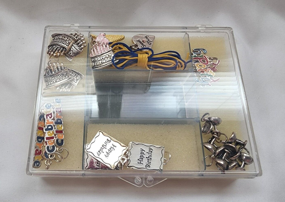 Card Connection Charming Thoughts Birthday Metal Charms -AS PICTURED