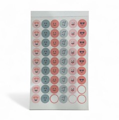 Pen+Gear Paper Sticker Book Pink Blue 15 Sheets 600+Stickers READ