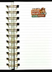 Good Heart But This Mouth Sticker Cowgirl Attitude Western Humor Country Girl