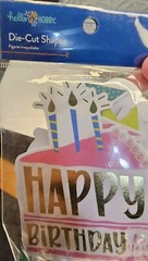 Lot of 7 Crafting Stickers for Scrapbooking and Die Cut Shapes Assorted Brands