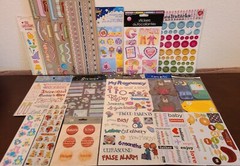 16 Packs Stickers, Embellishments 4 Crafts, Scrapbooks, Cards – Baby Girl #129