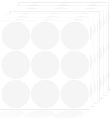 2 Inch round Clear Seal Stickers,Transparent Envelope Mail Wafer Seal Self Adhes