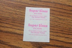 Vintage 1983 Illuminations Super Sixes Balloons Rainbow hearts & stars Rare
