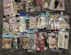 Brand NEW – Huge Scrapbooking Lot 40 + Packages Jolee’s Boutique, NASCAR & More