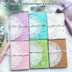 102 Unique Textured Scrapbook Papers & Mesh Fabric Sheets(17 Designs × 6 Colors