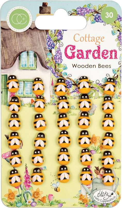 Craft Consortium Laser-Cut Wooden Shapes 30/Pkg Bees