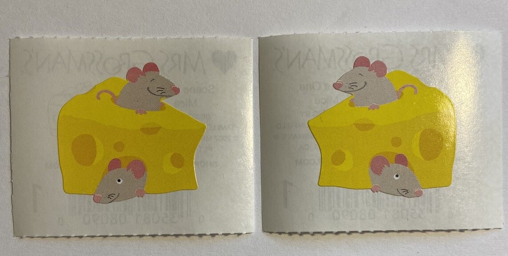 Mrs Grossman’s Lot of 2 Modules Scene One, Mice Cheese Stickers 2007 Scrapbook