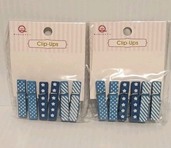 Queen & Co Scrapbooking Embellishments Clip-Ups and Exclamations! Lot Of 6