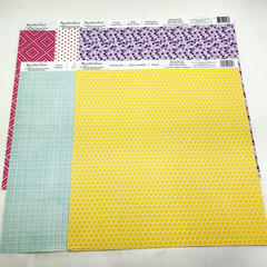 Michaels Scrapbook Paper Lot 12×12 Recollections 50 Sheets Single Sided d