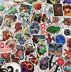 Dungeons and Dragons stickers, 50pcs, fantasy, role playing FREE Shipping*