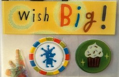 PARTY Stickeroni Mylar Stickers (24pc)Hallmark•Wish•Cake •Celebrate•Card Making•