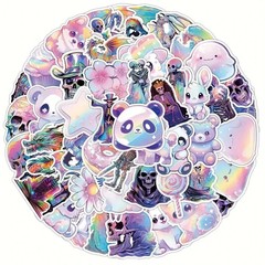 50pc Pastel Rainbow Cute Punk Stickers Pack Lot Laptop, Phone Case, Scrapbook