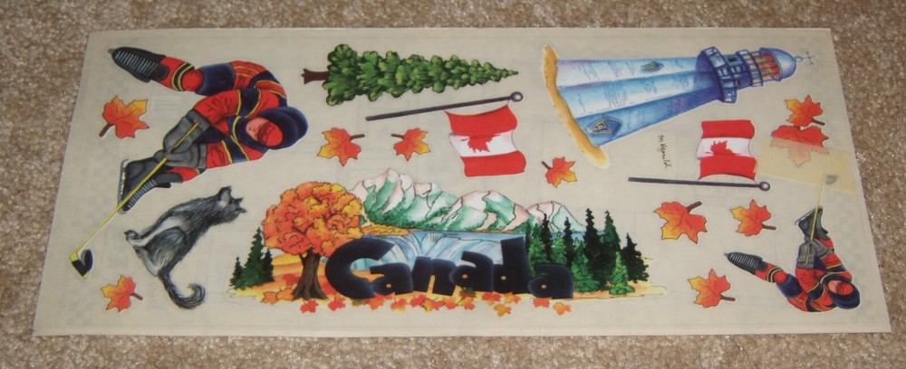 Stamping Station Clear Sticker Sheet ~ Travel…Canada (2002)