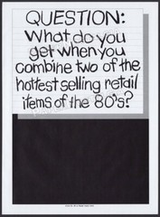 SANDYLION Sticker Trivia – Original 1984 Trade print AD / ADVERT_ retailer promo