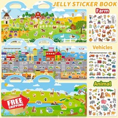 CREATIVETREES Reusable Sticker Book 6 Sets