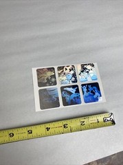 Hologram Vintage Outer Space Stickers Sheet 3D Astronaut Shuttle Alien Ship