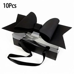 10pcs Vintage Floral & Fruit Clear Gift Boxes with Bows, Decorative Boxes3023
