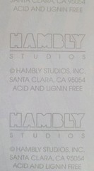 HAMBLY STUDIOS STICKERS PRISMATIC GLITTER BLUE TEAL DOLPHINS VINTAGE RARE