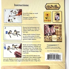 American Traditional Design Rub Ons Transfers Santa Sleigh Reindeer