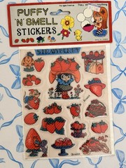SEALED Mega Set Of 12 Vintage Puffy-n-Smell Stickers 1980 Packs! RARE Collection