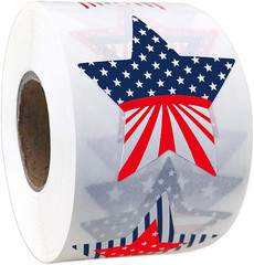 500 Pcs 4Th of July Patriotic Stickers 1.5Inch American Flag Sticker USA Fourth