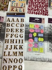 Scrapbook Stickers Letters And Quote Assortment Lot Of 15
