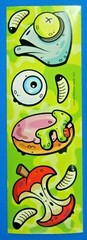 Gross Slime Sticker Strips Lot Of 3